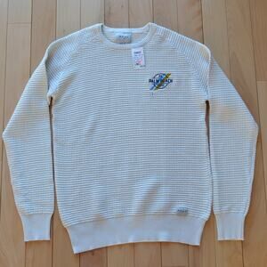 NWT Vintage Apex 90s Sweatshirt Waffle Crewneck Size L Palm Beach